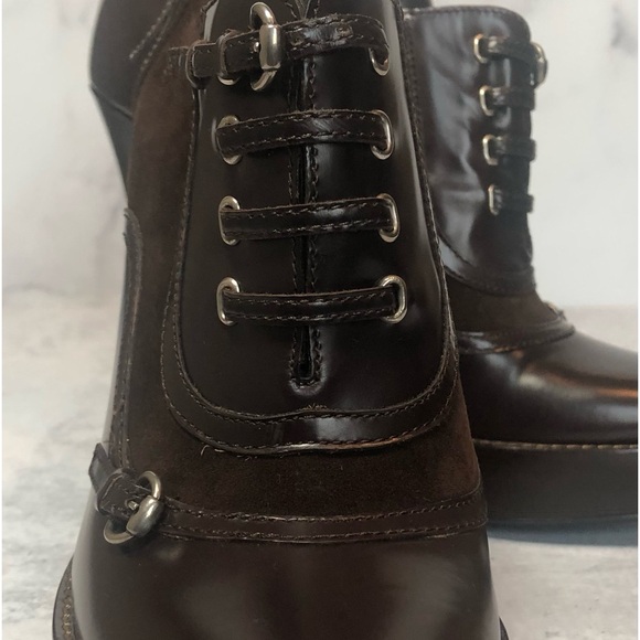 Gucci Leather + Suede Ankle Boot - Picture 6 of 12